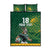 Custom Rugby South Africa Quilt Bed Set Springboks Mascot - Wonder Print Shop