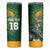 Custom Rugby South Africa Skinny Tumbler Springboks Mascot - Wonder Print Shop