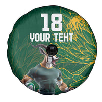 Custom Rugby South Africa Spare Tire Cover Springboks Mascot - Wonder Print Shop