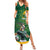 Custom Rugby South Africa Summer Maxi Dress Springboks Mascot - Wonder Print Shop