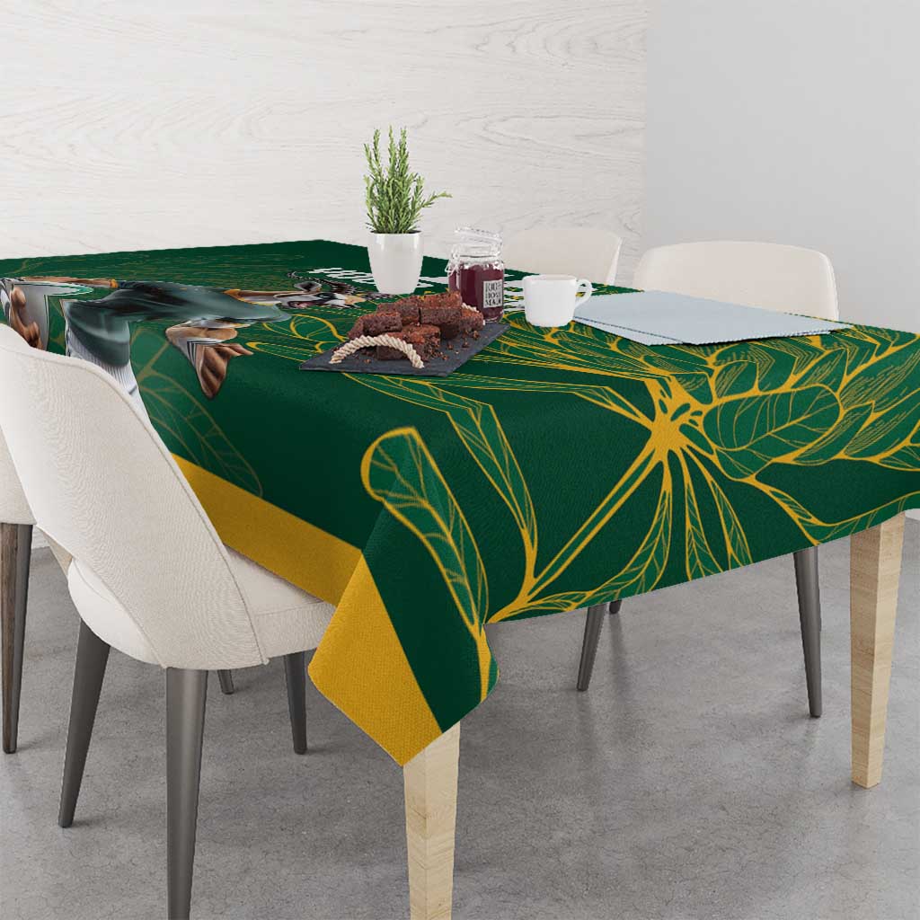 Custom Rugby South Africa Tablecloth Springboks Mascot - Wonder Print Shop
