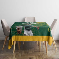 Custom Rugby South Africa Tablecloth Springboks Mascot - Wonder Print Shop