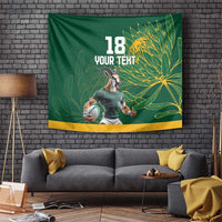 Custom Rugby South Africa Tapestry Springboks Mascot - Wonder Print Shop
