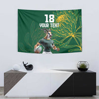 Custom Rugby South Africa Tapestry Springboks Mascot - Wonder Print Shop
