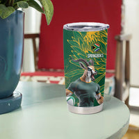 Custom Rugby South Africa Tumbler Cup Springboks Mascot - Wonder Print Shop