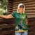 Custom Rugby South Africa Women Polo Shirt Springboks Mascot - Wonder Print Shop