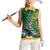 Custom Rugby South Africa Women Sleeveless Polo Shirt Springboks Mascot - Wonder Print Shop