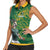 Custom Rugby South Africa Women Sleeveless Polo Shirt Springboks Mascot - Wonder Print Shop