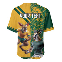 Personalized Rugby South Africa Australia Baseball Jersey Springboks Wallabies Mascot Go Champions - Wonder Print Shop