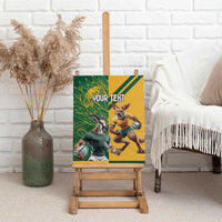 Personalized Rugby South Africa Australia Canvas Wall Art Springboks Wallabies Mascot Go Champions - Wonder Print Shop