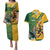 Personalized Rugby South Africa Australia Couples Matching Puletasi and Hawaiian Shirt Springboks Wallabies Mascot Go Champions - Wonder Print Shop