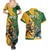 Personalized Rugby South Africa Australia Couples Matching Summer Maxi Dress and Hawaiian Shirt Springboks Wallabies Mascot Go Champions - Wonder Print Shop
