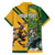 Personalized Rugby South Africa Australia Family Matching Off Shoulder Maxi Dress and Hawaiian Shirt Springboks Wallabies Mascot Go Champions - Wonder Print Shop