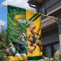 Personalized Rugby South Africa Australia Garden Flag Springboks Wallabies Mascot Go Champions - Wonder Print Shop