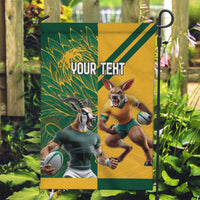 Personalized Rugby South Africa Australia Garden Flag Springboks Wallabies Mascot Go Champions - Wonder Print Shop