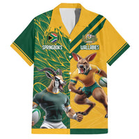 Personalized Rugby South Africa Australia Hawaiian Shirt Springboks Wallabies Mascot Go Champions - Wonder Print Shop