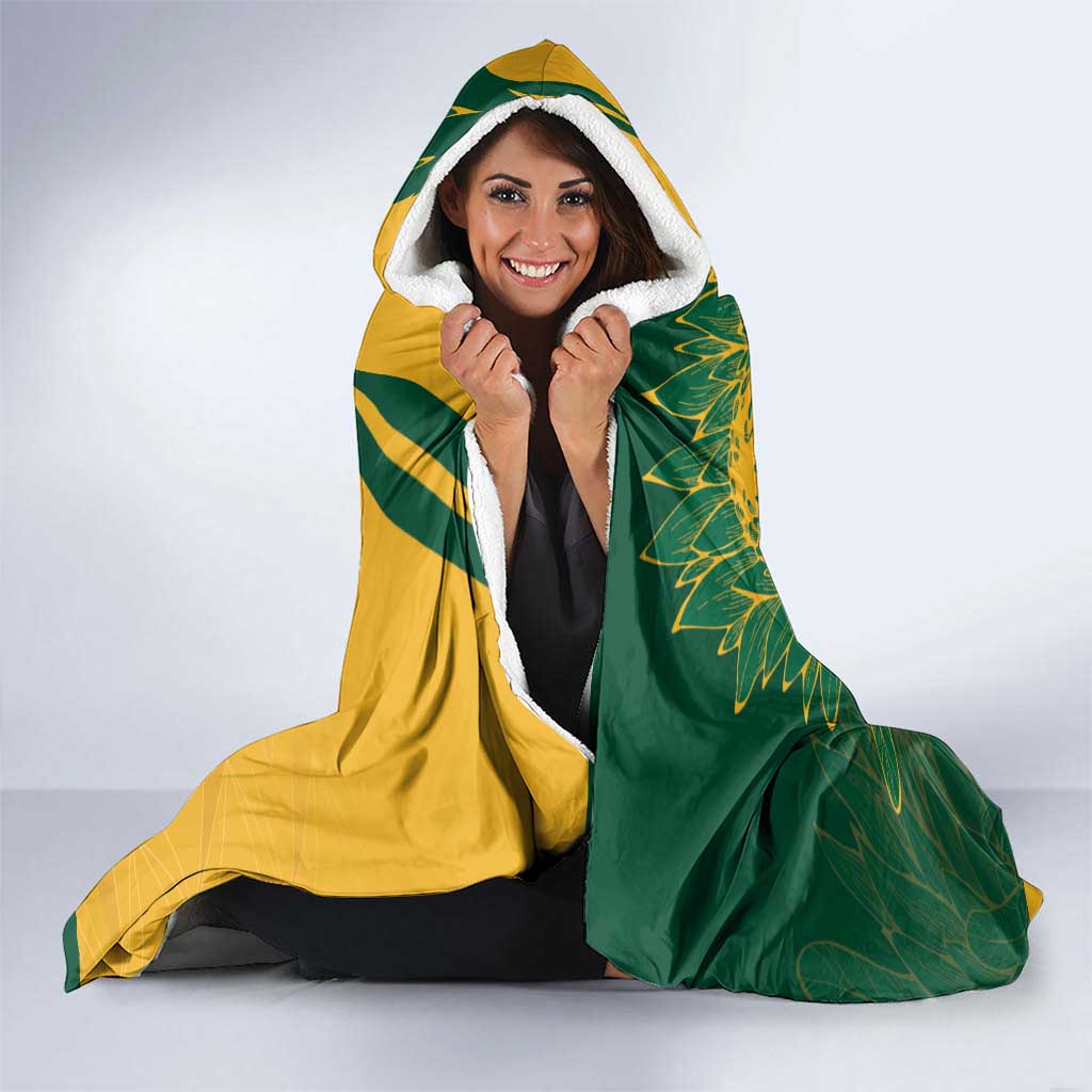 Personalized Rugby South Africa Australia Hooded Blanket Springboks Wallabies Mascot Go Champions - Wonder Print Shop