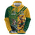 Personalized Rugby South Africa Australia Hoodie Springboks Wallabies Mascot Go Champions - Wonder Print Shop
