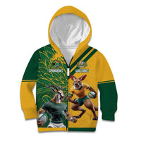 Personalized Rugby South Africa Australia Kid Hoodie Springboks Wallabies Mascot Go Champions - Wonder Print Shop