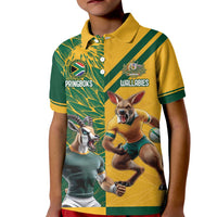 Personalized Rugby South Africa Australia Kid Polo Shirt Springboks Wallabies Mascot Go Champions - Wonder Print Shop