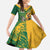 Personalized Rugby South Africa Australia Kid Short Sleeve Dress Springboks Wallabies Mascot Go Champions - Wonder Print Shop