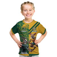 Personalized Rugby South Africa Australia Kid T Shirt Springboks Wallabies Mascot Go Champions - Wonder Print Shop