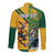 Personalized Rugby South Africa Australia Long Sleeve Button Shirt Springboks Wallabies Mascot Go Champions - Wonder Print Shop