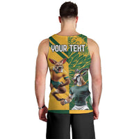 Personalized Rugby South Africa Australia Men Tank Top Springboks Wallabies Mascot Go Champions - Wonder Print Shop