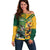 Personalized Rugby South Africa Australia Off Shoulder Sweater Springboks Wallabies Mascot Go Champions - Wonder Print Shop