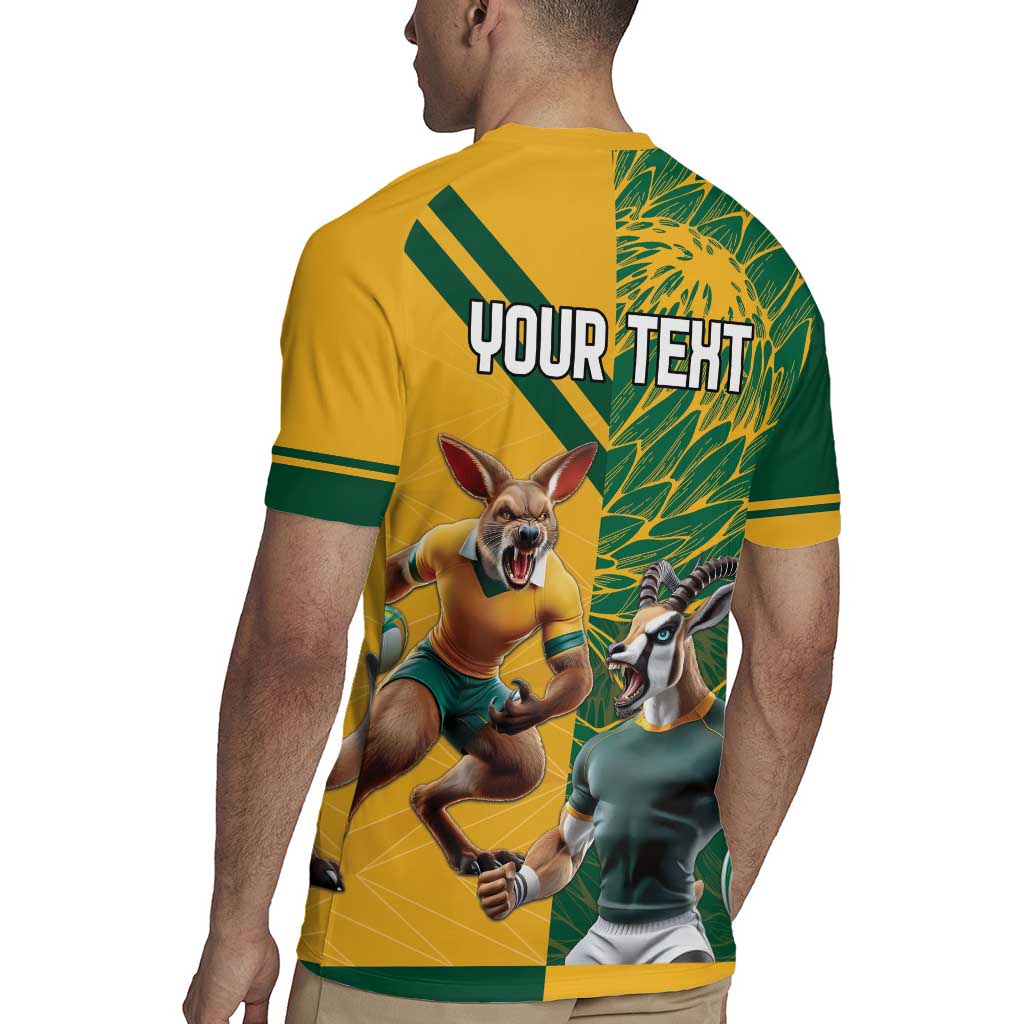 Personalized Rugby South Africa Australia Rugby Jersey Springboks Wallabies Mascot Go Champions - Wonder Print Shop