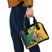 Personalized Rugby South Africa Australia Shoulder Handbag Springboks Wallabies Mascot Go Champions - Wonder Print Shop
