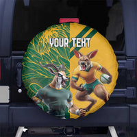Personalized Rugby South Africa Australia Spare Tire Cover Springboks Wallabies Mascot Go Champions - Wonder Print Shop