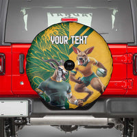 Personalized Rugby South Africa Australia Spare Tire Cover Springboks Wallabies Mascot Go Champions - Wonder Print Shop