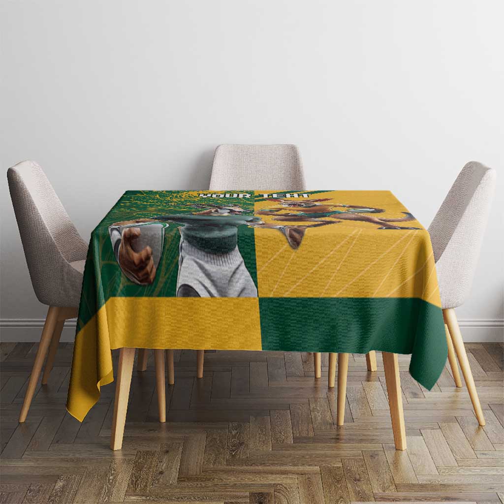 Personalized Rugby South Africa Australia Tablecloth Springboks Wallabies Mascot Go Champions - Wonder Print Shop