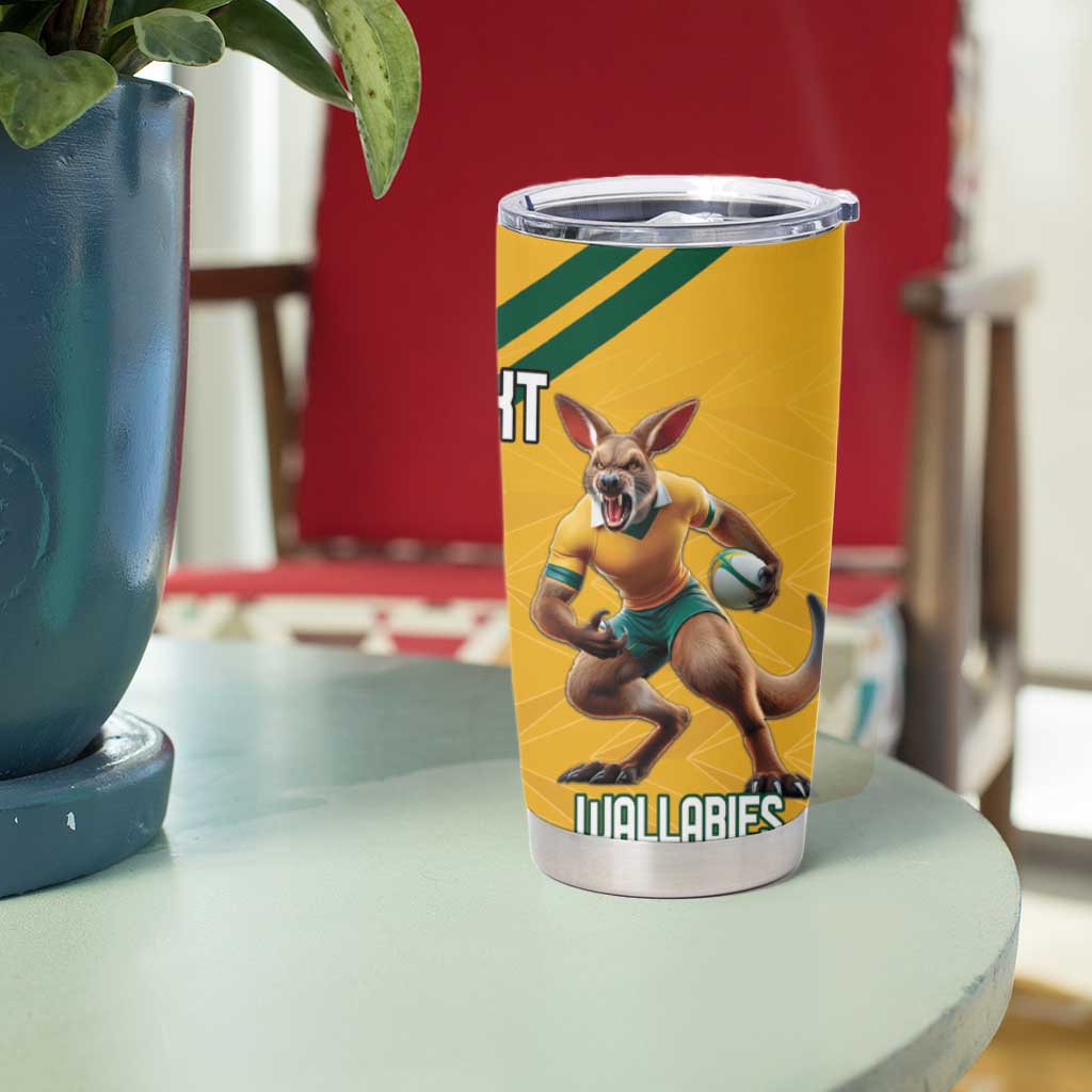 Personalized Rugby South Africa Australia Tumbler Cup Springboks Wallabies Mascot Go Champions - Wonder Print Shop
