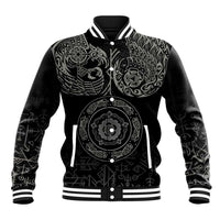 Viking Pride of Yorkshire Baseball Jacket Black Odin’s Ravens Nordic - Wonder Print Shop