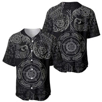 Viking Pride of Yorkshire Baseball Jersey Black Odin’s Ravens Nordic - Wonder Print Shop