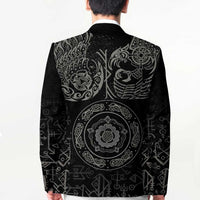 Viking Pride of Yorkshire Blazer Black Odin’s Ravens Nordic - Wonder Print Shop