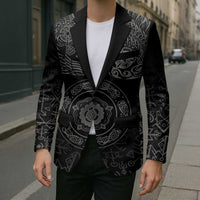 Viking Pride of Yorkshire Blazer Black Odin’s Ravens Nordic - Wonder Print Shop