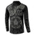 Viking Pride of Yorkshire Button Sweatshirt Black Odin’s Ravens Nordic - Wonder Print Shop