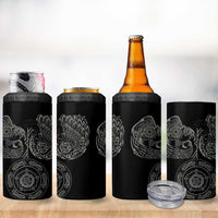 Viking Pride of Yorkshire 4 in 1 Can Cooler Tumbler Black Odin’s Ravens Nordic - Wonder Print Shop