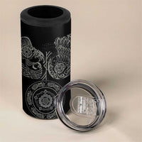 Viking Pride of Yorkshire 4 in 1 Can Cooler Tumbler Black Odin’s Ravens Nordic - Wonder Print Shop