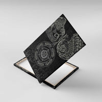 Viking Pride of Yorkshire Canvas Wall Art Black Odin’s Ravens Nordic - Wonder Print Shop