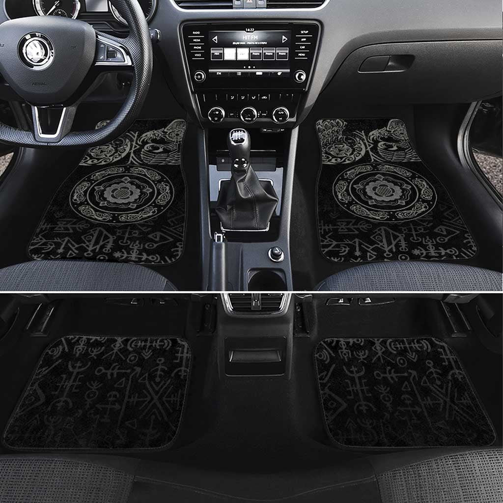 Viking Pride of Yorkshire Car Mats Black Odin’s Ravens Nordic - Wonder Print Shop