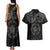 Viking Pride of Yorkshire Couples Matching Tank Maxi Dress and Hawaiian Shirt Black Odin’s Ravens Nordic - Wonder Print Shop