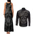 Viking Pride of Yorkshire Couples Matching Tank Maxi Dress and Long Sleeve Button Shirt Black Odin’s Ravens Nordic - Wonder Print Shop