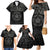 Viking Pride of Yorkshire Family Matching Mermaid Dress and Hawaiian Shirt Black Odin’s Ravens Nordic - Wonder Print Shop