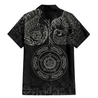 Viking Pride of Yorkshire Family Matching Mermaid Dress and Hawaiian Shirt Black Odin’s Ravens Nordic - Wonder Print Shop