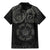Viking Pride of Yorkshire Family Matching Mermaid Dress and Hawaiian Shirt Black Odin’s Ravens Nordic - Wonder Print Shop