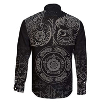 Viking Pride of Yorkshire Family Matching Mermaid Dress and Hawaiian Shirt Black Odin’s Ravens Nordic - Wonder Print Shop